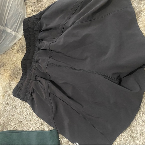 Lululemon athletic shorts w/ drawstring tie (lined) - Picture 2 of 3